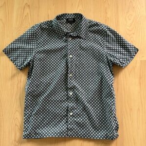 A.P.C. Chemisette Leandre Geo Print Short Sleeve Shirt